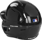 Back left-side view of Rawlings Mach Gloss Batting Helmet - SKU: MCH01A image number null