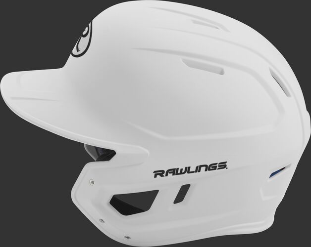MACH senior Rawlings batting helmet with a one-tone matte white shell
