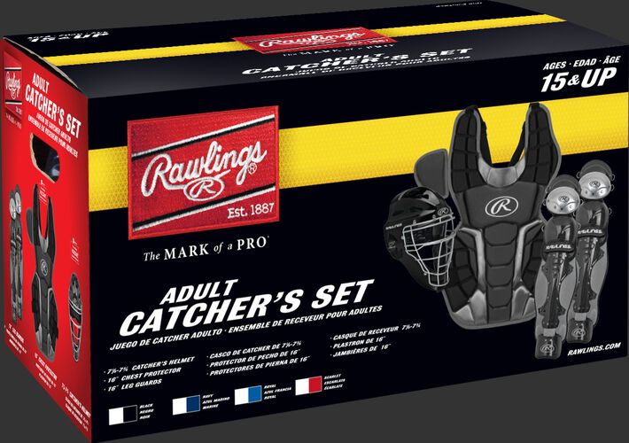 Box of a RCSNA Renegade adult Renegade 2.0 catcher's gear set