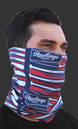 Rawlings Adult Multi-Functional Head and Face Gear | Flag & Bats