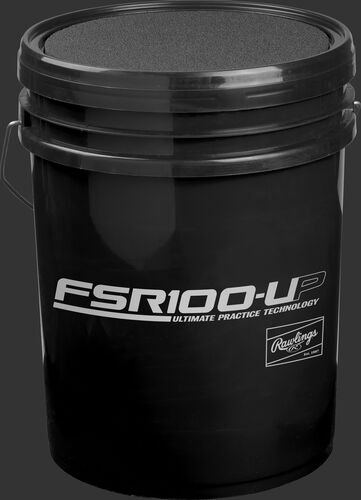 FSR100UPBUCK24 black bucket for Ultimate Practice technology collegiate baseballs