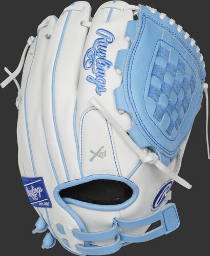 RLA120-3CB 12-Inch Liberty Advanced infield/pitcher's basket web glove with a white back and adjustable pull-strap
