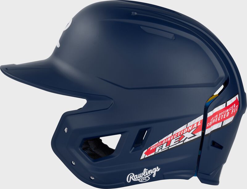 Rawlings Mach Fit Baseball Batting Helmet, Navy