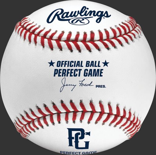 PGUB Perfect Game baseball with the PG logo