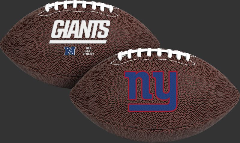 NFL New York Giants Air-It-Out youth football with team name and logo SKU #08041078121