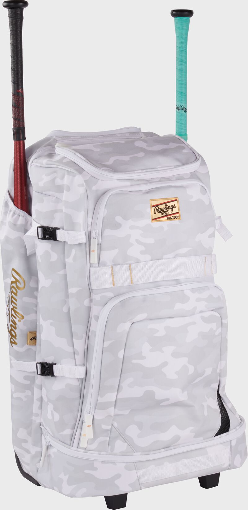 Rawlings Gold Collection Wheeled Bag, Snow Camo, RSGGCWHBG-SNCM