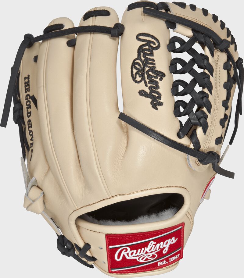 PROS204-4C 11.5-inch Pro Preferred infield/pitcher's glove with a camel kip leather back