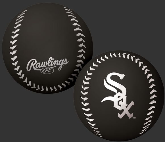 Rawlings Chicago White Sox Big Fly Rubber Bounce Ball With Team Logo on Front In Team Colors SKU #02870029112