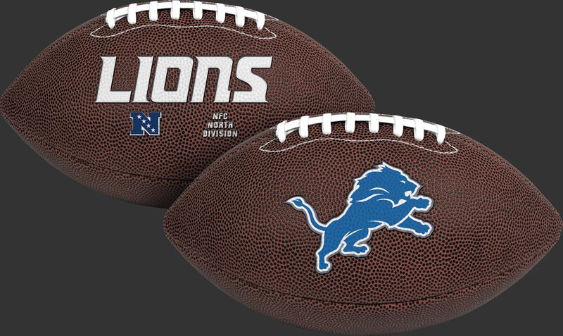 NFL Detroit Lions Air-It-Out youth football with team logo and team name SKU #08041067121