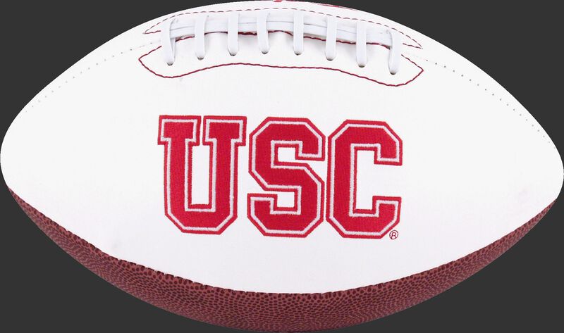 White NCAA USC Trojans Football With Team Name SKU #05733100122