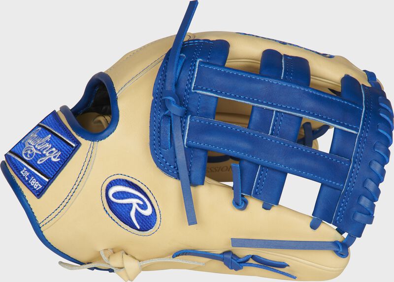 Thumb of a camel PROKB17-6CR Heart of the Hide ColorSync 12.25-inch infield glove with a royal H-web