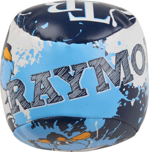 Top of Rawlings Tampa Bay Rays Quick Toss 4'' Softee Baseball With Team Name On Front In Team Colors SKU #01320009112