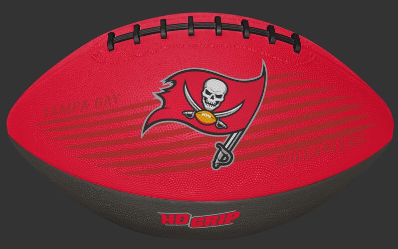 Red and Grey NFL Tampa Bay Buccaneers Downfield Youth Football With Team Logo SKU #07731086121