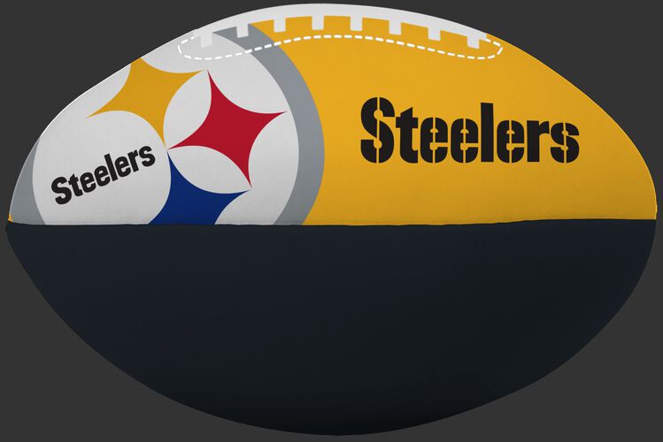 NFL Pittsburgh Steelers Big Boy softee football printed in team colors and features team logos SKU #03211082111