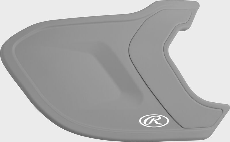 A matte silver MEXT Mach EXT batting helmet extension loading=
