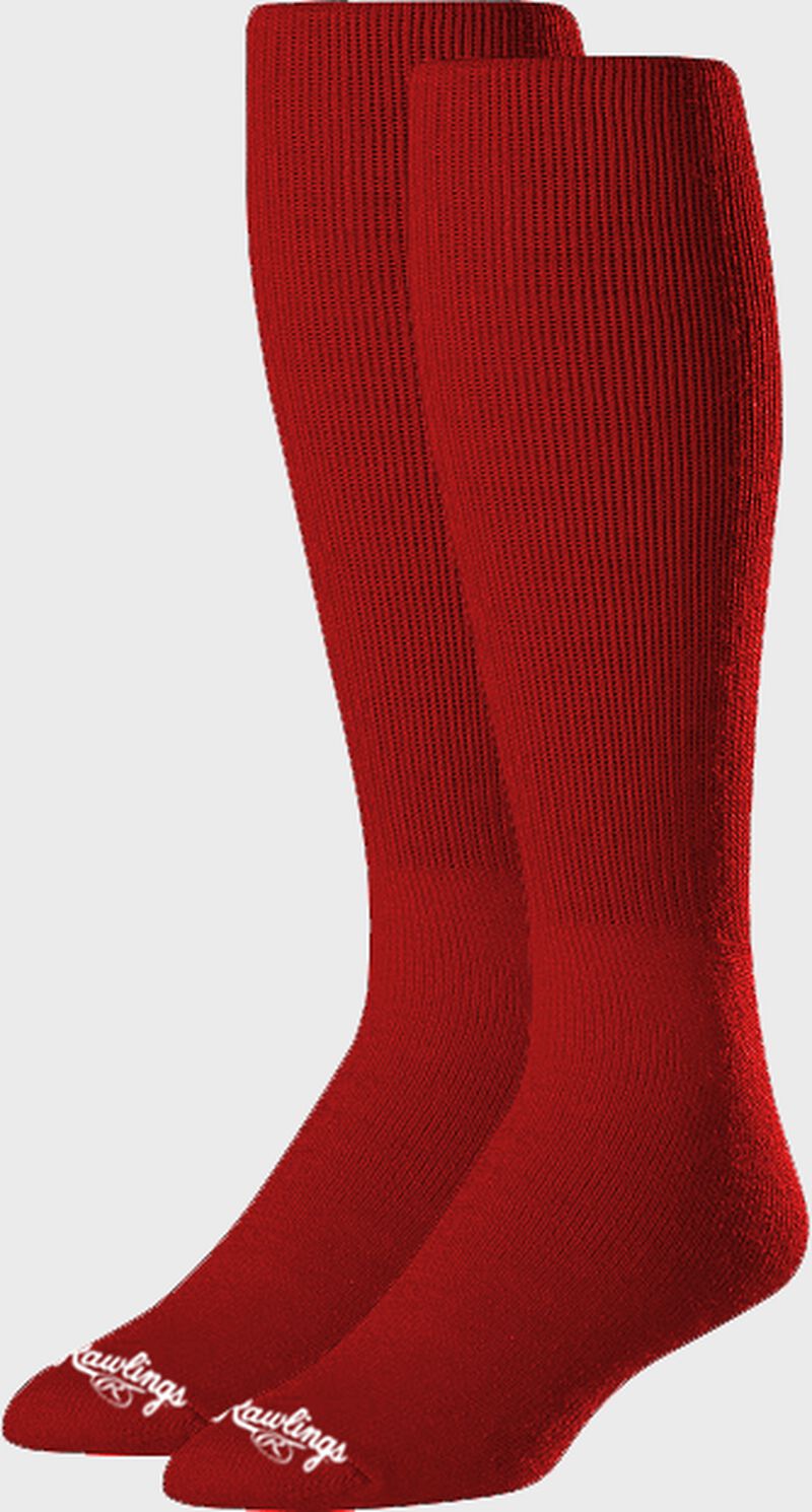Red over the calf socks |SKU:SOC-RED