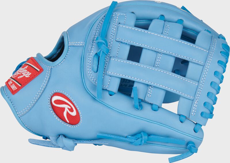 Thumb of a Columbia blue R9 Series 11.75-Inch Infield Glove with a Pro H-web loading=