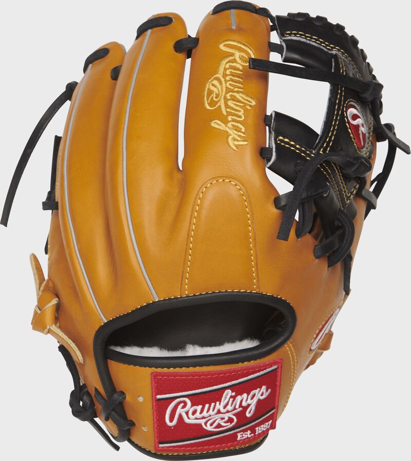 PROS204-2RTB 11.5-inch Pro Preferred infield glove with a rich tan kip leather back
