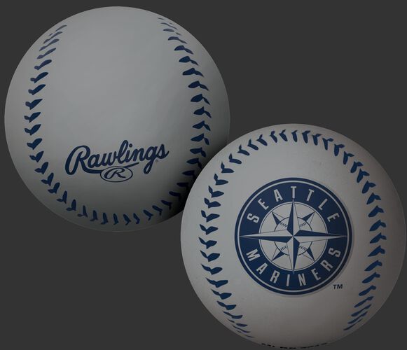 Rawlings Seattle Mariners Big Fly Rubber Bounce Ball With Team Logo on Front In Team Colors SKU #02870015112
