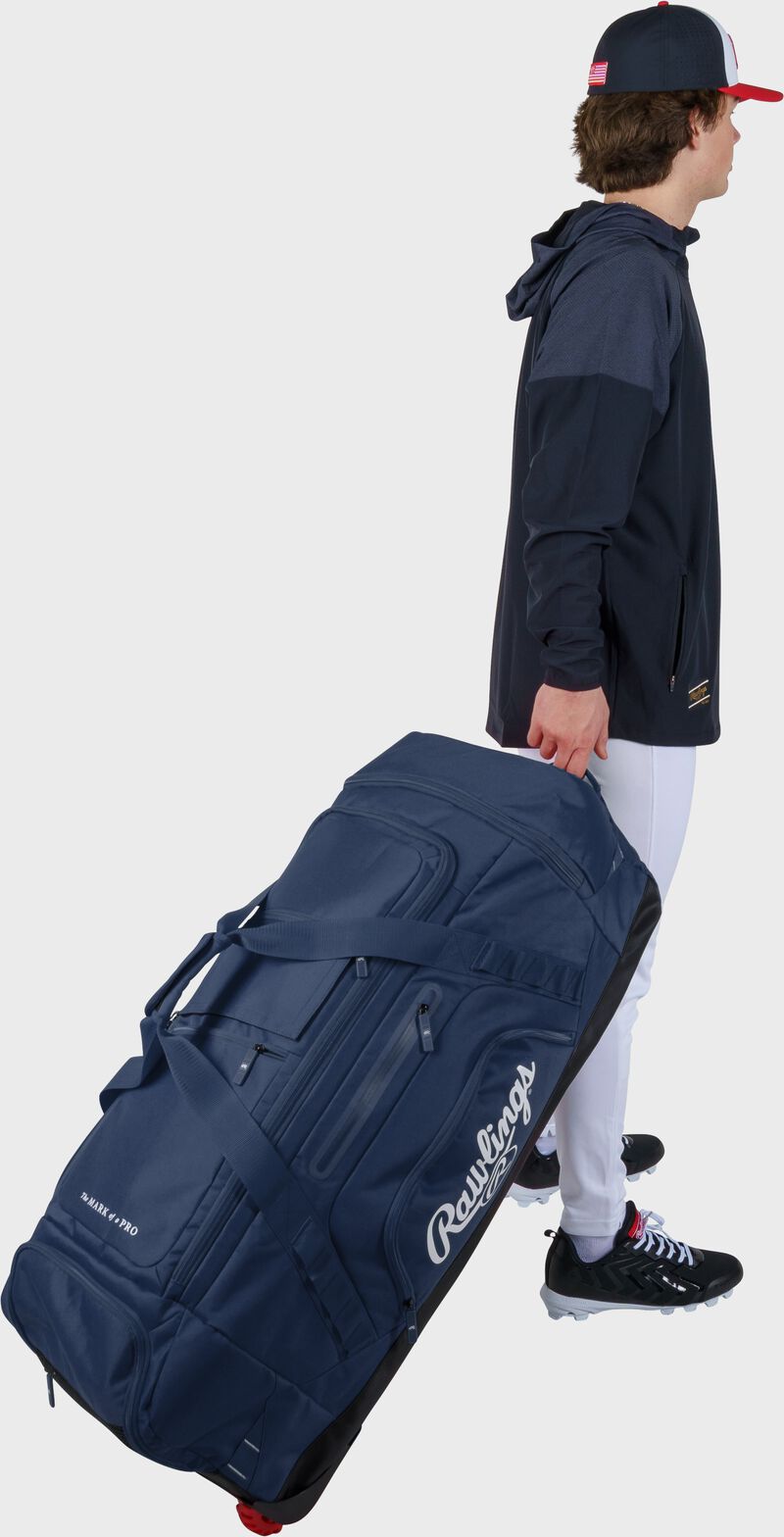 Yadi 2 Wheeled Equipment Bag, Navy