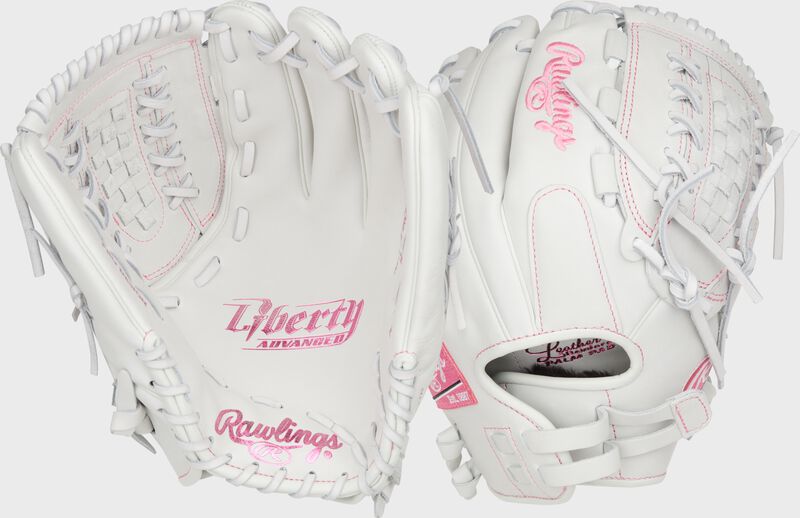 Liberty Advanced Color Series 12.5 in Fastpitch Glove, White/Pink, Left