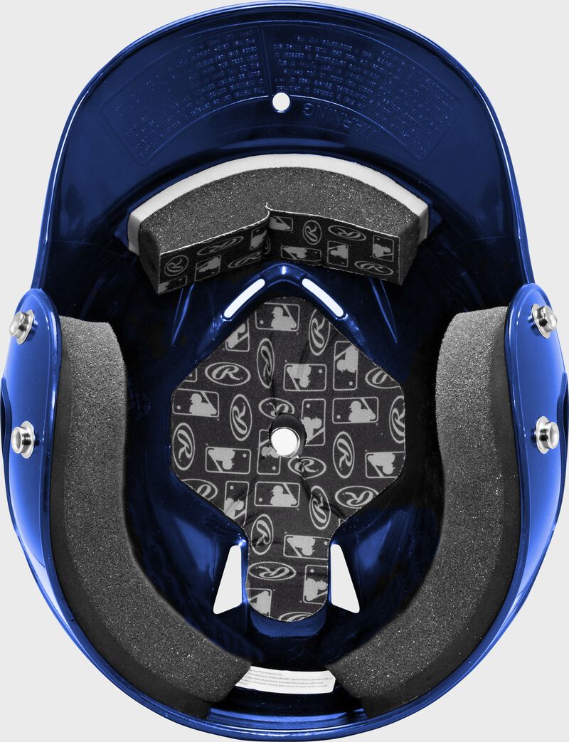 Inside view of a Royal Coolflo Batting Helmet | SKU: RCFH-R loading=