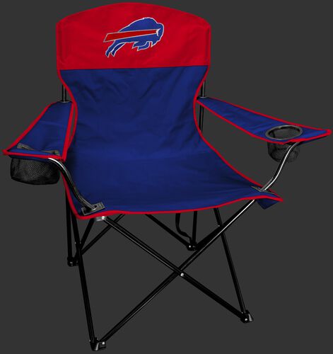 Front of Rawlings Red and Blue NFL Buffalo Bills Lineman Chair With Team Logo SKU #31021061111