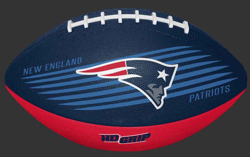 Navy and Red NFL New England Patriots Downfield Youth Football With Team Logo SKU #07731076121