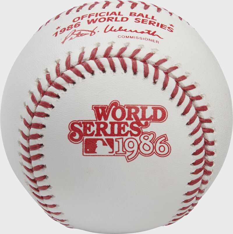 Rawlings MLB World Series Commemorative Baseball, 1986 loading=