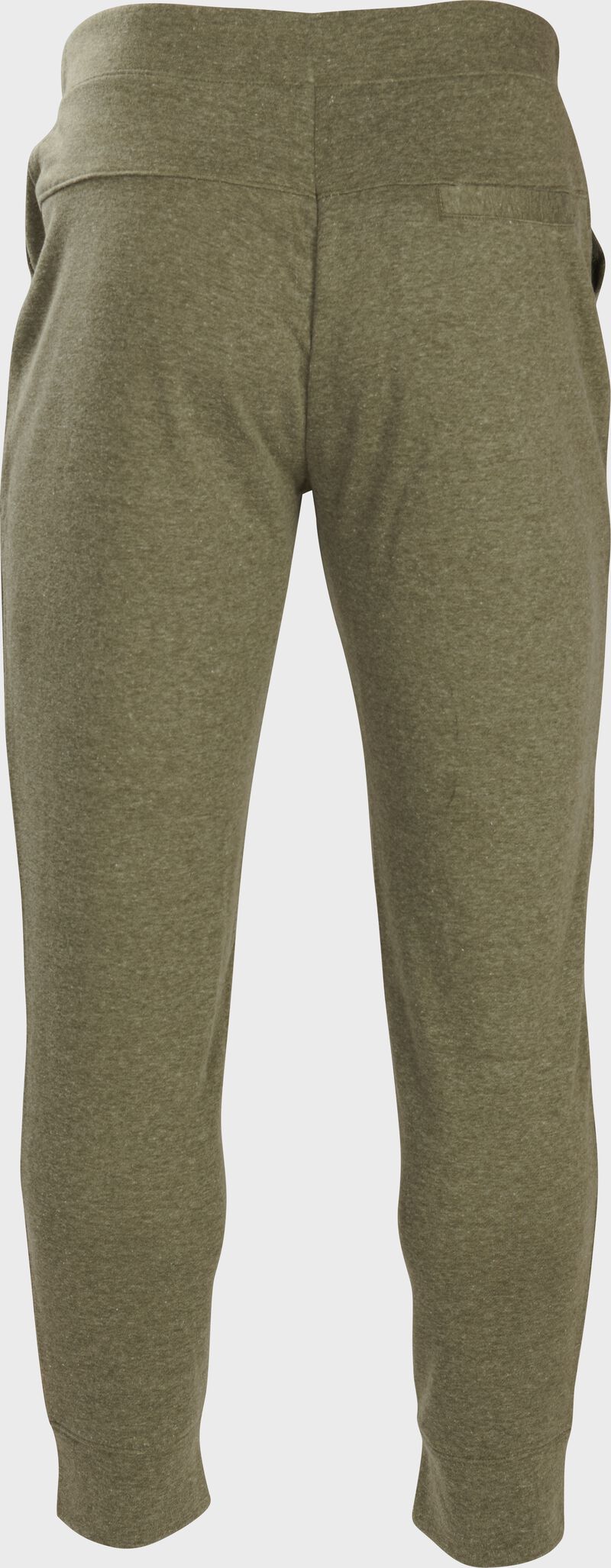 Back of dark green Rawlings men's joggers - SKU: RSGJG-DG