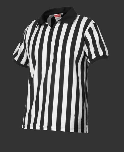 Front of Rawlings White/Black Adult Referee Football Jersey - SKU #ACAFTREF-W/B-88
