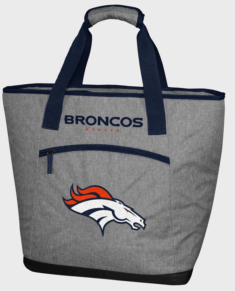 A Denver Broncos 30 can tote cooler
