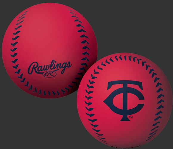 Rawlings Minnesota Twins Big Fly Rubber Bounce Ball With Team Logo on Front In Team Colors SKU #02870028112
