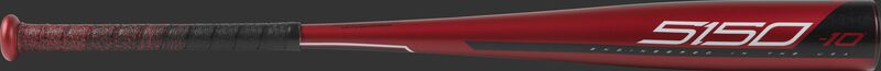 Barrel of a US9510 2019 5150 USA baseball bat with a red barrel and white/black accents