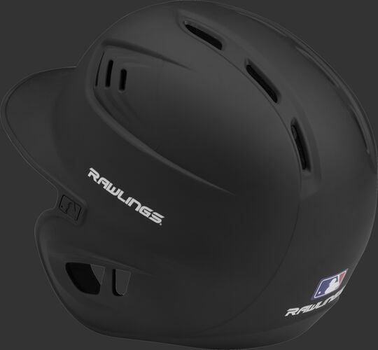 Coolflo High School/College Matte Batting Helmet Black
