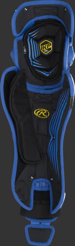 Inside padding of a royal Rawlings Mach leg guard - SKU: MCHLGA-R