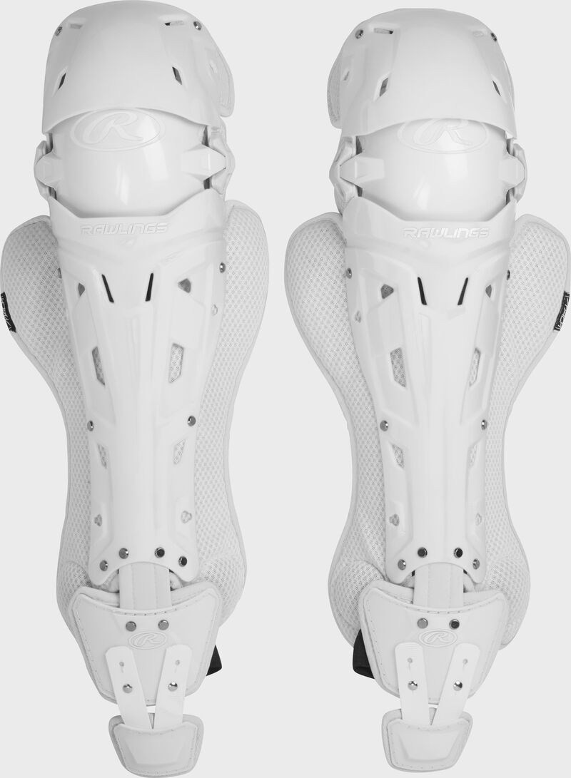 Two White Mach leg guards