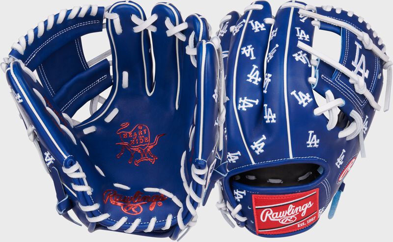 Los Angeles Dodgers Heart of the Hide 11.75-Inch Infield Glove, Right Hand Throw