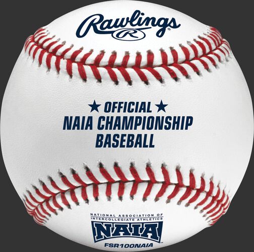 FSR100NAIA NAIA Flat seam baseball with the official NAIA logo