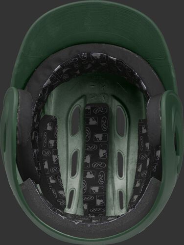 Coolflo High School/College Matte Batting Helmet Dark Green