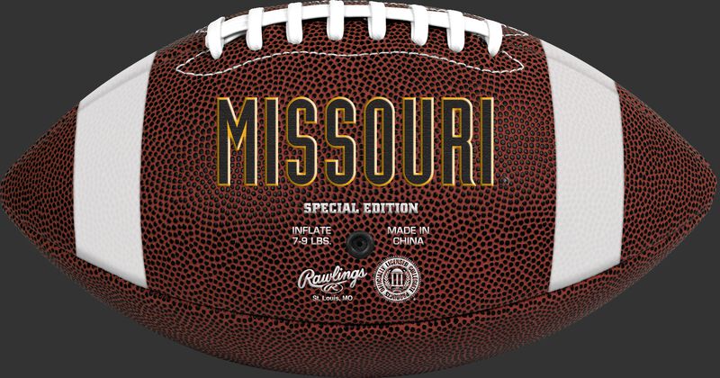 Brown NCAA Missouri Tigers Football With Team Name SKU #04623086811