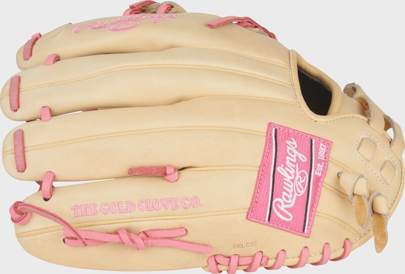 Back of a Heart of the Hide 12-inch Fastpitch Softball Glove loading=