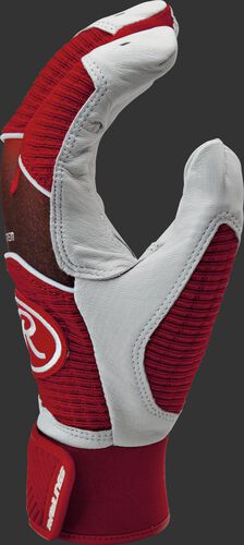 Thumb of a scarlet WH950BG-S Rawlings Workhorse batting glove
