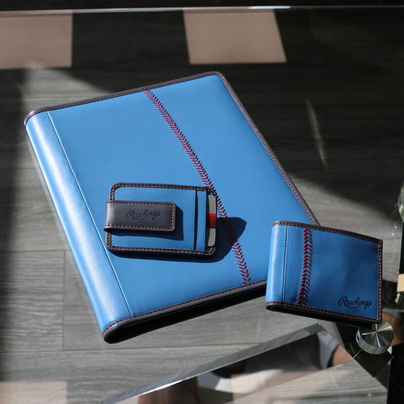 Rawlings "Pop" Baseball Stitch Bi-Fold Leather Wallet