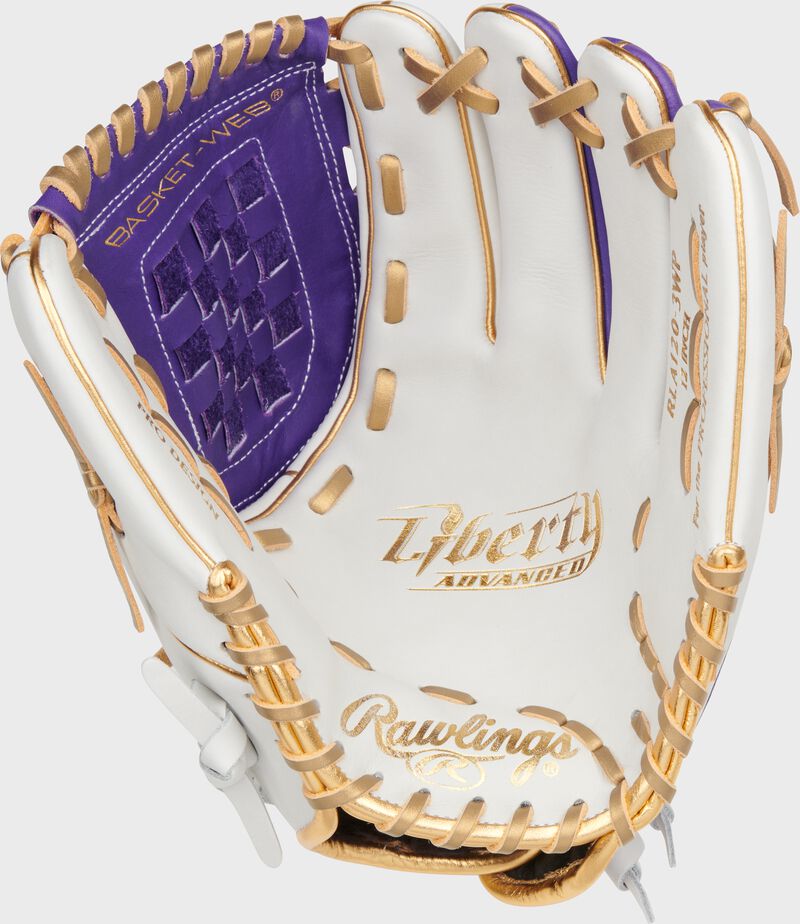 Liberty Advanced Color Series 12 in Fastpitch Glove, White/Purple, Right