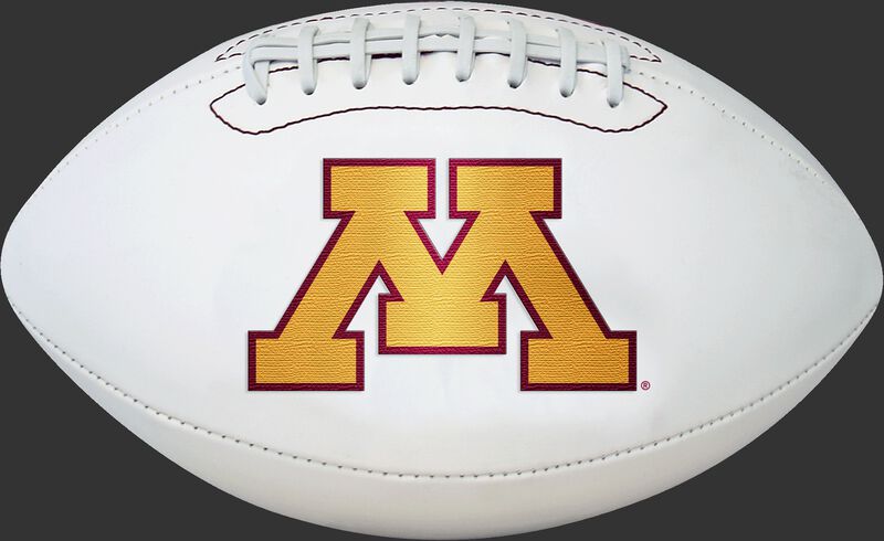 White NCAA Minnesota Golden Gophers Football With Team Logo SKU #05733085811