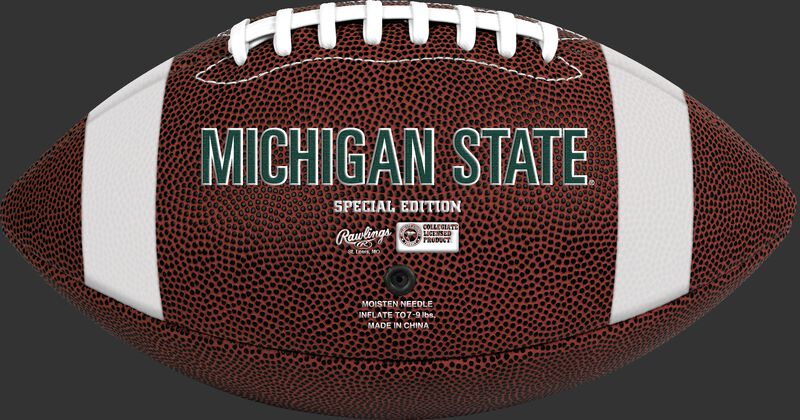 Brown NCAA Michigan State Spartans Football With Team Name SKU #04623038811