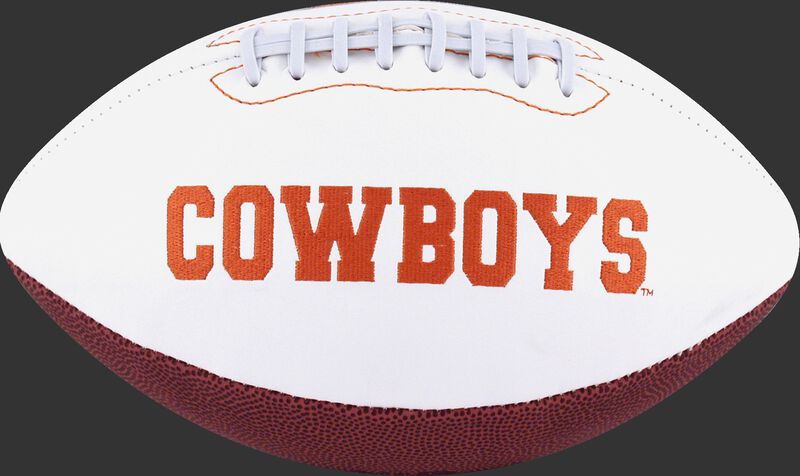 White NCAA Oklahoma State Cowboys Football With Team Name SKU #05733044121