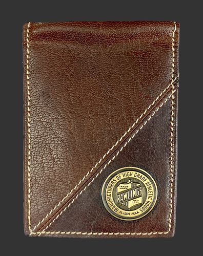 Inside of a Buffalo Voyager front pocket wallet with a coin emblem on the bottom right corner - SKU: MW497-202