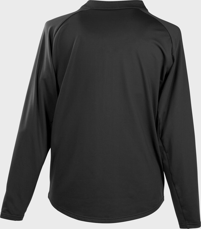 Back of a black Colorsync half zip pullover - SKU: CSTECH-B